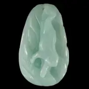 BD05306# Hand Carved Unique Frog Amazonite Pendant Bead Gemstone