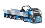 WSI for VOLVO FH4 SLEEPER CAB 4X2 BRICK TRAILER PWT CARGO 1/50 Pre-built Model