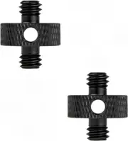 1/4 Male to 1/4 Male Tripod Threaded Screw Adapter with Hole Camera Mount Screw
