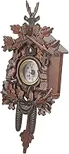 IMIKEYA 1Pc Traditional Wooden Cuckoo Clock Wall Clock for Living Room Bedroom Decor Retro Design for Housewarming No Battery Included