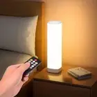Led Table Lamp for Bedroom, Reading Night Light with 3 Color and 10 Dimmable ...