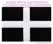 CORNWALL FLAG PATCH GREAT BRITAIN EMBROIDERED BRITISH w/ VELCRO® Brand Fastener