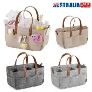 Baby Diaper Organizer Portable Holder Bag Felt Car Caddy Nappy Bag Storage Bin