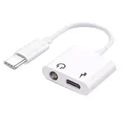 2 in 1 Type C to 3.5mm Headphone Audio Jack & Type C Charging Adapter Cable For Huawei P30 Pro Mate 30 Xiaomi Mi9 9Pro S10+ Note 10 5G