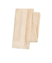 Valentino Toute La V Fringed Stole One size Ivory/Gold