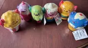 AXOLOTL Fidget Sensory Toy Ugly Cute Jumbo Foamie 4"in, Set of 6 Brand New