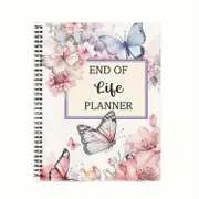 Unbrand End of Life Planner Guided Final Arrangements Organizer Notebook for Instructions, Beneficiary Info, Will Preparation, Last Wishes & Funer...