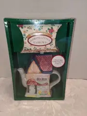 Primrose Cottage Tea Imports Collectable Hand Painted Teapot Chamomile Tea