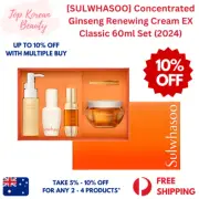 SULWHASOO Concentrated Ginseng Renewing Cream EX Classic 60ml Set (AU Stock)