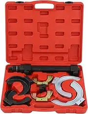 XTevu Spring Compressor, Strut Coil Tool Kit, Shock Absorber Removal Clamp Set, Coil Spring Installer Tool