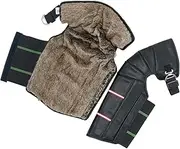 Motorcycle Windproof Leg Gaiter Knee Brace Guards Protective Chaps Quick Release Straps PU Leather for Motorbike Riding