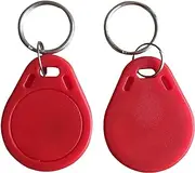 MIFARE Classic 4K 13.56MHZ ISO14443A RFID Door Access Key Fob Red Color (Pack of 10)