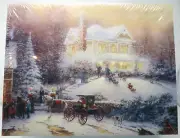 Thomas Kinkade Puzzle Painter of Light Victorian Christmas 500 PCS New