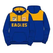 West Coast Eagles AFL AFWCE254 Mens Retro Throwback Fleece Hoody Hoodie Size XXL