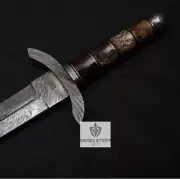 Hand Forged Damascus Steel Viking Sword Medieval Battle Ready Sword With Sheath