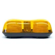 ALBWM Magnet Mounted Amber Mini Light Bar LED Warning Lamp - 12 VDC
