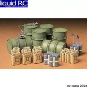 Tamiya USA TAM35186 1/35 German Fuel Drum Set Plastic Model Kit