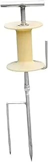 Ｂｅｓｇａ Garden Hose Guide Spike,Hose Pulling Stand Plant Protection Hose Reel Water Hose Stakes for Vegetable Patches Yard Orchards, Plastic Turntable