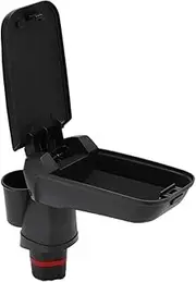 Car Arm Central Armrest Storage Box with Water Cup Holder Compatible for Mercedes Smart Fortwo Forfour 453 2015-2019