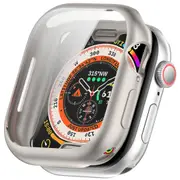 For Apple Watch Series 10, 46-mm Case, Electroplated Grippy Cover, Starlight