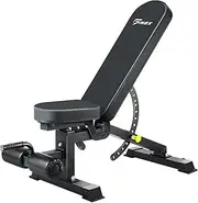 FINEX Weight Bench - 14+3 Adjustable Foldable FID Bench Flat Incline Decline Weight Press, 400KG Load Capacity, Fullbody Exercise Workout Dumbbell Bench for Home Gym