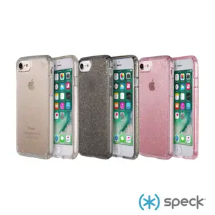 Speck iPhone 7/7+/8 Plus Presidio Clear+Glitter 金色玻璃水晶防摔保護殼