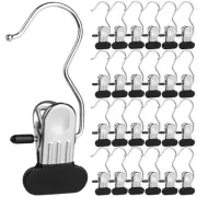 Clothes Pins 25-Pack Laundry Hook Hangers Clothes Hanger Clips for Closet Org...