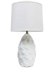 Lalia Home Resin Table Lamp With Fabric Shade