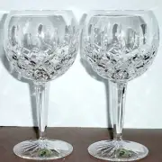 Waterford Crystal Lismore Balloon Wine Set of 2 Glasses #156516 New