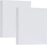 Mublalbum 2 Pack Small 4x6 Photo Album Linen Cover Mini Brag Book Each Holds 52 Vertical Pockets for Artwork Postcards or Picture Storage (White)