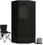 3L Home Portable Steam Sauna Tent w/Remote Control Foldable Chair Loss Weight, Personal Home Spa Box, Indoor Outdoor Relaxation