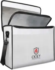 Protective Fireproof Document Bag - Large Thermal Insulated & Easy-Clean Design