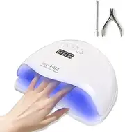 UV Nail Lamp,Gel Light for Nail,4 Timer Settings,Nail Dryer for Gel Polish,Auto Sensor, Professional Nails (White)