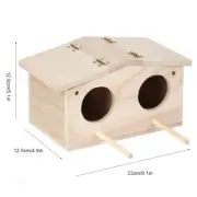 HG Wooden Pet Bird Nests House Breeding Box Cage Birdhouse Acc For Parrots AC