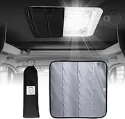 Living in a Bubble Magnetic Insulated Campervan and Caravan Roof Hatch Cover, 42x42cm (Grey)