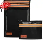 100% Aussie Owned - - Fireproof Document Bag and Money Bag Combo, Fire Protectio
