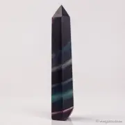 118g110mm Rainbow Fluorite Point Crystal Tower Natural Obelisk Healing Quartz