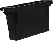 MUCKLILY Car Storage Console Pocket Single Din Radio CD Stereo Storage Car Console CD Storage Case CD Player Radio for Car Radios Vehicle Interior Accessory Plastic Black