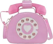 [VALICLUD] Shoulder Bag Phone Shaped Handbag Retro Top Handle Bag Novelty Purse for Women