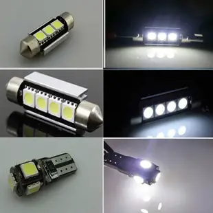 BMW 20 件裝汽車 LED 燈泡內部套件圓頂行李箱門板燈超亮 Canbus 無錯誤內部燈適用於寶馬 5 系 E39