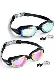 EWPJDK Swim Goggles - 2 Pack Swimming Goggles Anti Fog/ MENS OR WOMENS