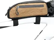 Front Frame Bag,Front Bike Bag - Waterproof Cycling Accessories Organizer with Side Zipper, Front-Mounted Repair Kit Storage for Biking Accessories