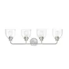 Savoy House Vale 4-Light Bathroom Vanity Light, Satin Nickel - 8-7205-4-SN