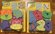 Crayola Mix & Match Bath Foam Sets Animals & Letters & Numbers Set New