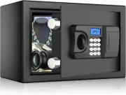 WASJOYE Fireproof Home Safe Box Digital Keypad Security Lock for Money DocumentW