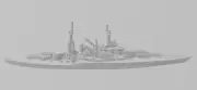 Battleship - Tennessee - 1922 Variant - US Navy - Wargaming - Axis and Allies -