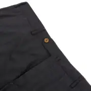 PT01 NWT Flat Front Dress Pants Size 56 40 US Gray Plaid Wool Blend