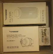 Vivosun Inline Duct Fan Variable Speed Controller w/ Dryer Vent Hose & Filter