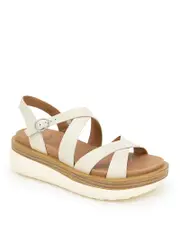 Gentle Souls by Kenneth Cole Women's Rebha Crossover Strap Platform Sandals