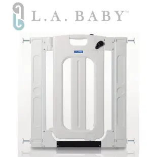 【L.A. Baby】雙向安全門欄/圍欄/柵欄純白/卡其色(贈一片延伸件)